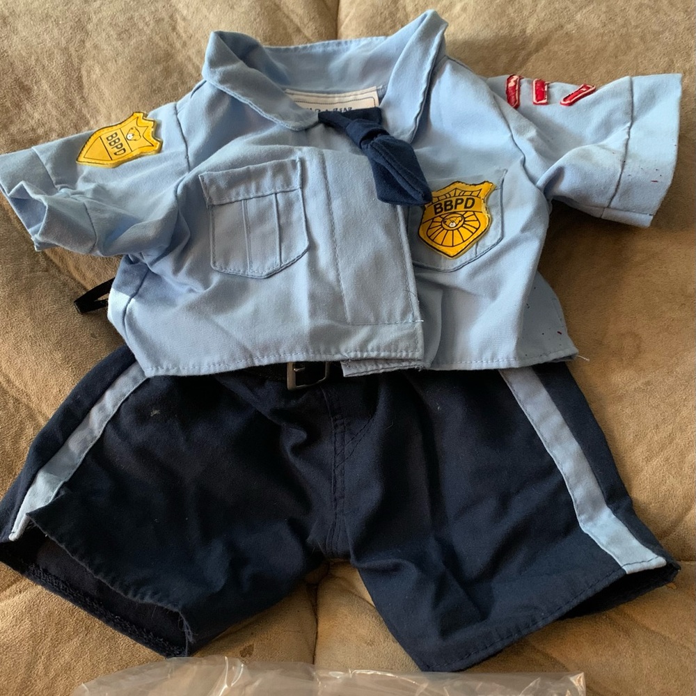 Build a Bear Police Officer Uniform.One side of tie to be stitched back down.